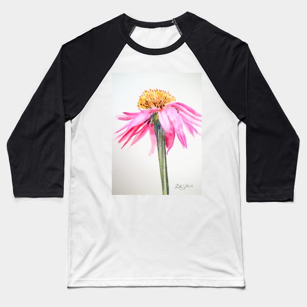 Coneflower Baseball T-Shirt by RSHarts